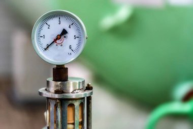 Manometre veya basınç göstergesi şaraphane, yakın çekim