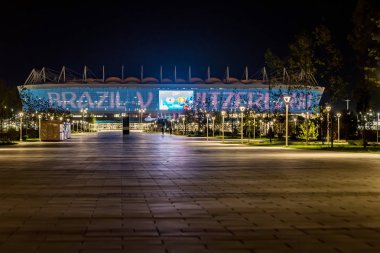 Rostov-On-Don, Rusya-15 Haziran 2018: Rostov Arena Stadyumu futbol Kupası 2018 için