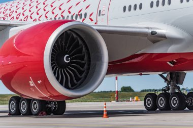 Rostov-On-Don, Rusya-17 Haziran 2018: Boeing 777-300er Rossiya havayolları