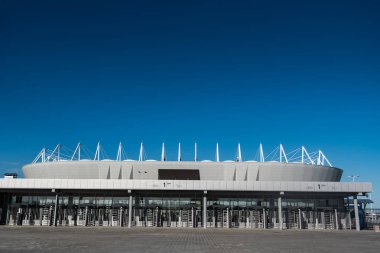 Rostov-On-Don, Rusya-7 Haziran 2018: Rostov Arena Stadyumu futbol Kupası 2018 için