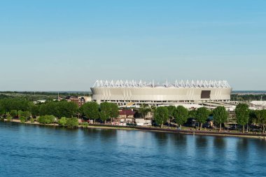 Rostov-On-Don, Rusya-7 Haziran 2018: Rostov Arena Stadyumu futbol Kupası 2018 için