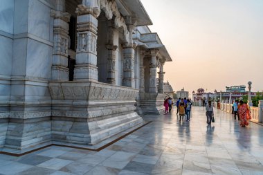 Kolkata, Hindistan - 5 Kasım 2017: Birla mandire Hindu Tapınağı Kolkata, Hindistan