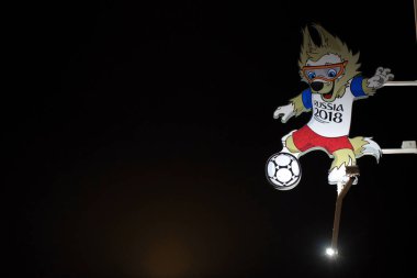 Rostov-On-Don, Rusya-26 Haziran 2018: Zabivaka şekil stadium yakınındaki Anketi