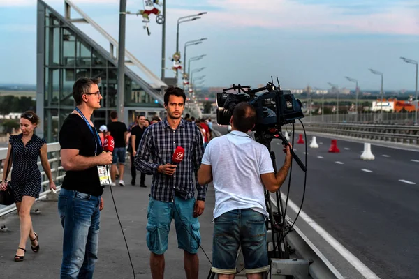 Rostov-On-Don, Rusya-17 Haziran 2018: Kayıt raporu sırasında Dünya Kupası 2018