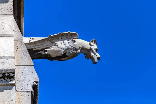 Gárgola sobre la basílica del Sacre-Coeur en París, Francia — Foto de Stock