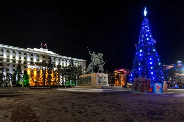 РОСТОВ-ОН-ДОН, РОССИЯ - 22 ЯНВАРЯ 2017: Вид Советской площади в Ростове-на-Дону — стоковое фото