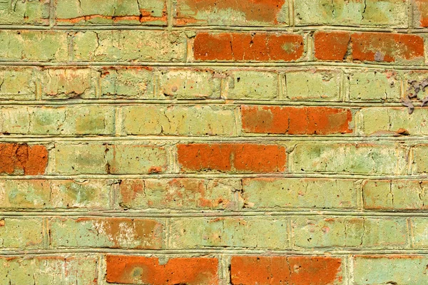 Vieux fond mural vintage en brique verte fermer — Photo