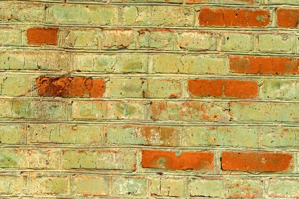Vieux fond mural vintage en brique verte fermer — Photo