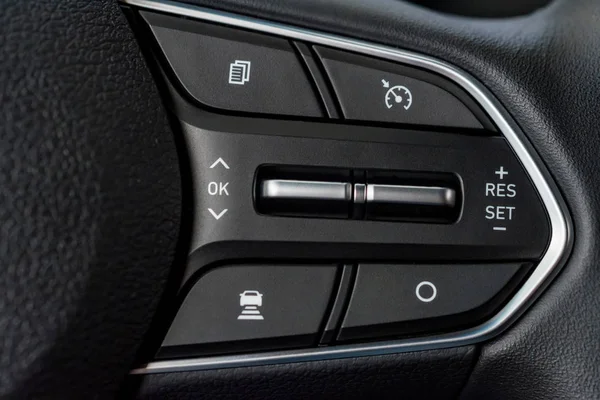 Zavřít moderní panel auta s různými tlačítky — Stock fotografie