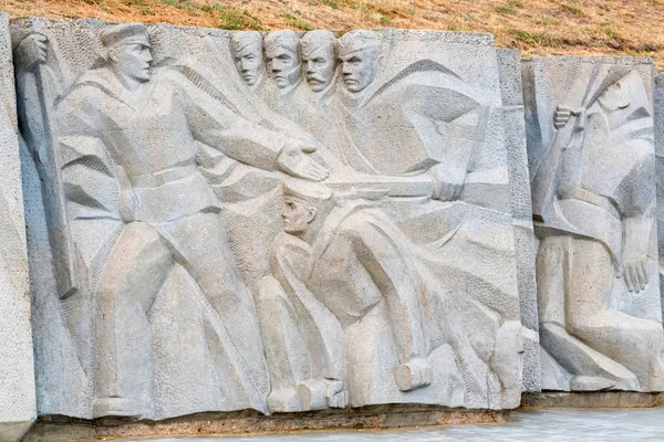 Kerch August 2019 Bas Relief Monument Kerch Eltigen Operation Crimea — Stock Fotó