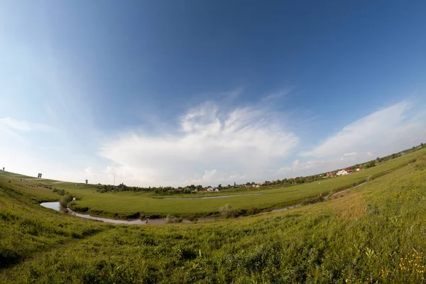 Countryside Krajobraz Lecie — Zdjęcie stockowe