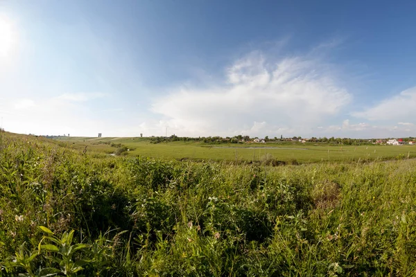 Countryside Krajobraz Lecie — Zdjęcie stockowe