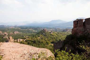 Belogradchik cliff kayalar ve eski Kaleto kale, Bulgaristan