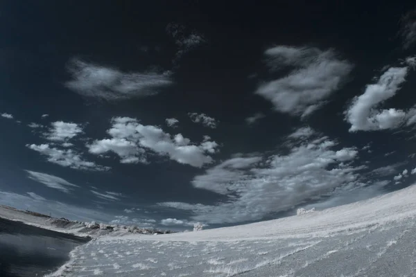 Infrared Landscape Shadows Details — Stock Photo, Image