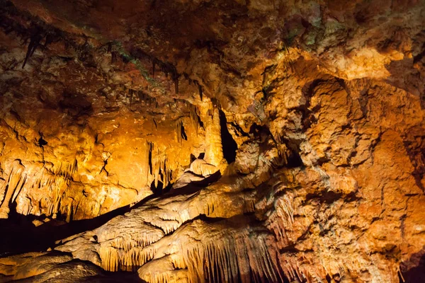 Peșteră Piatră Stalactite Stalagmite — Fotografie, imagine de stoc