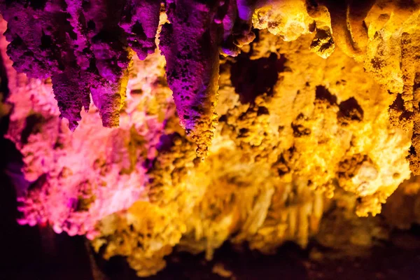 Stone Cave Stalactites Stalagmites — Stock Photo, Image