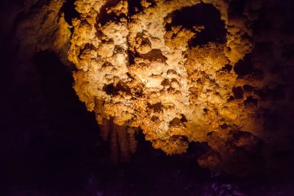 Stone Cave Stalactites Stalagmites — Stock Photo, Image