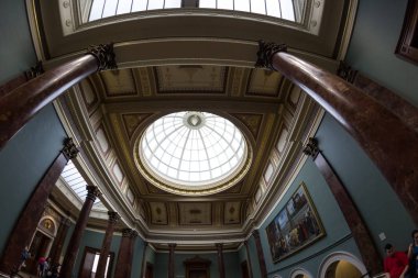  Londra, İngiltere, National Gallery görünümü ve Ayrıntılar