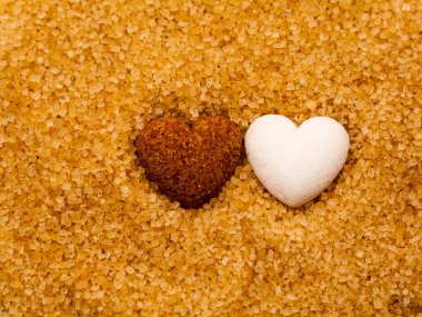 Şeker kamışı ve şeker kalp şeker kristalleri
