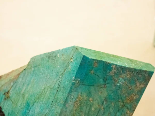 Вид Рідкісний Зелений Мінерал Природний Камінь — стокове фото