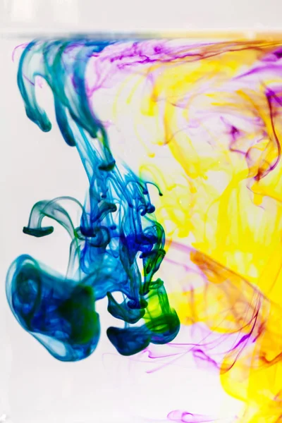 インクと小さな泡で抽象的な構成 美しい背景 テクスチャ および色 — ストック写真