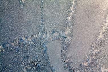 Cam - doku ve arka plan buz çiçekleri