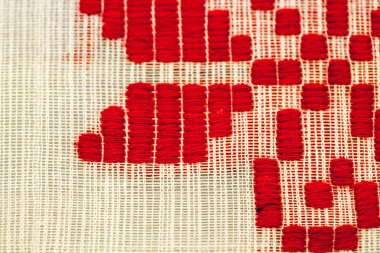 Romence geleneksel bluz - dokular ve geleneksel motiflerle, vintage dokular 