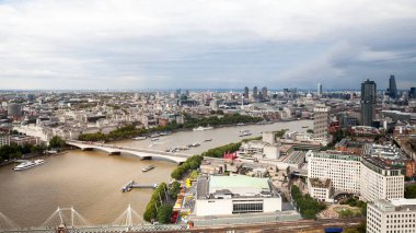 22.07.2015, Londra, İngiltere. Panoramik Londra London Eye'dan