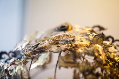 Londra, İngiltere, British Museum. Hint etkileyici detayları ve iş, değerli taşlar ve metaller iyi nesneler 