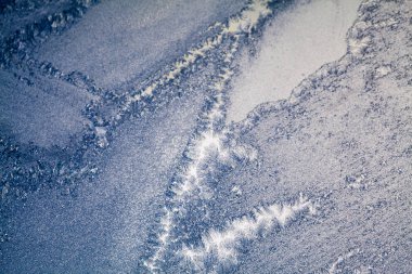 Cam - doku ve arka plan buz çiçekleri