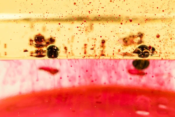 Streszczenie Kolorowy Kompozycja Oliwą Wodą Atrament — Zdjęcie stockowe