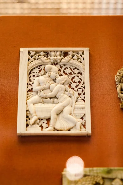 Londen British Museum Indiase Indrukwekkende Details Werk Fijn Objecten Met — Stockfoto