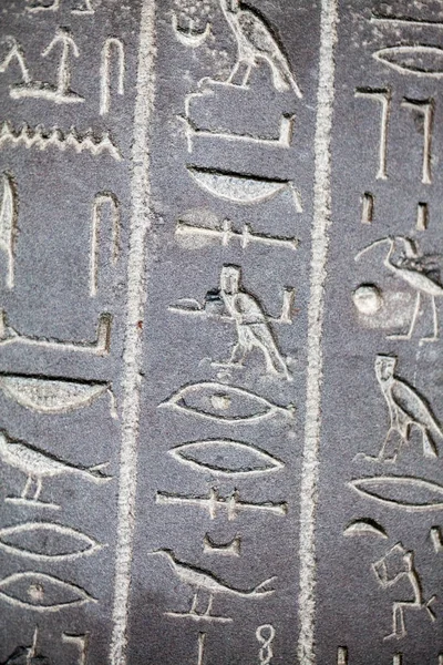 2015 Londra Ngiltere British Museum Hiyerogliflerin Mısır Tabut Üzerinde Görüntü — Stok fotoğraf