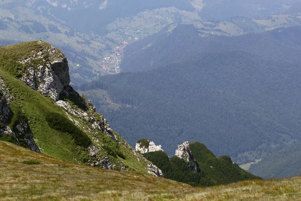 Paisagem Das Montanhas Bucegi Parte Dos Cárpatos Sul Roménia — Fotografia de Stock