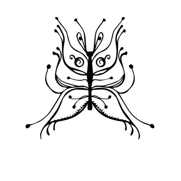 Pillangó Stilizált Rajz Vektor — Stock Fotó