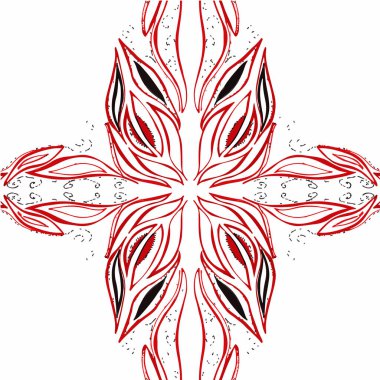 Benzersiz, soyut desen - vektör