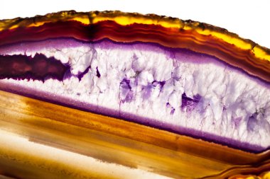 Akik-güzel, renkli dilimleri ve doku