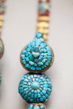 Londra, İngiltere, British Museum. Hint etkileyici detayları ve iş, değerli taşlar ve metaller iyi nesneler 