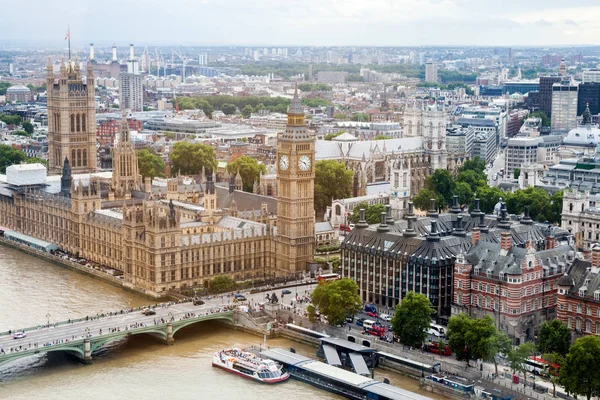 2015 London Reino Unido Vista Panorâmica Londres Partir London Eye — Fotografia de Stock