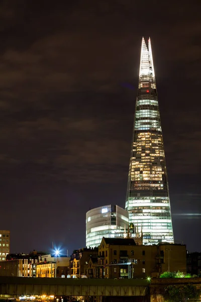 2015 Londres Reino Unido Noches Londres Con Torre Shard —  Fotos de Stock