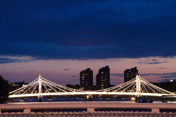 Londres Amanecer Vista Desde Puente Chelsea — Foto de Stock