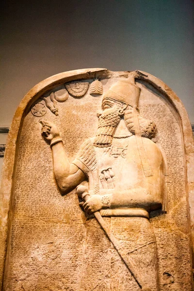 2015 Londres Reino Unido Museo Británico Decoraciones Palacios Asirios — Foto de Stock