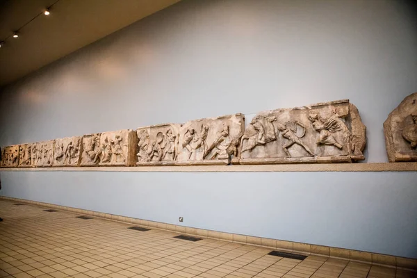 Лондон Великобритания Бритский Музей Коллекция Пантеона Древней Греции — стоковое фото