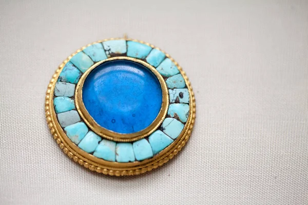 大英博物馆 印度令人印象深刻的细节和工作 精美的宝石和贵金属的精品 — 图库照片