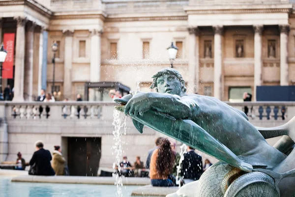 2015 ロンドン イギリス 都市景観と人々 トラファルガー広場からの眺め — ストック写真