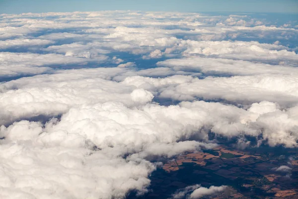 Espaço Europeu Visto Avião Rota Bucareste Londres — Fotografia de Stock