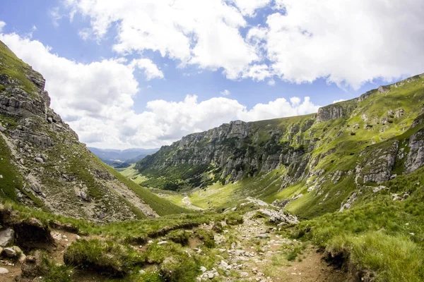 Paisagem Das Montanhas Bucegi Parte Dos Cárpatos Sul Roménia — Fotografia de Stock
