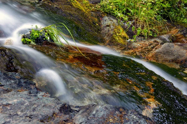 Cascada Rausor Parque Nacional Retezat Condado Hunedoara Rumania —  Fotos de Stock