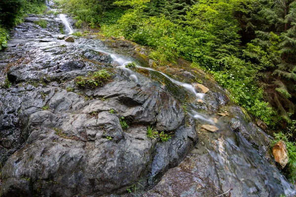 Cascada Rausor Parque Nacional Retezat Condado Hunedoara Rumania —  Fotos de Stock