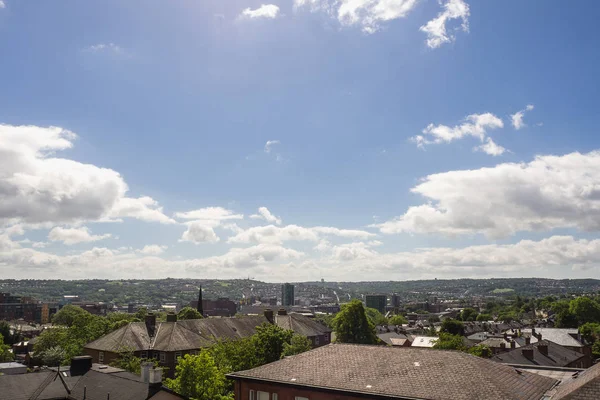 Landschaft der schäbigen Stadt, Großbritannien — Stockfoto